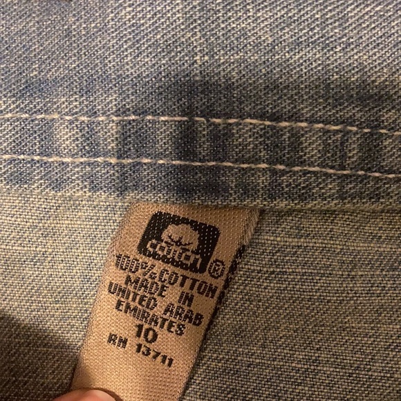 Cool button fly printed light denim jeans NWOT - Picture 3 of 6